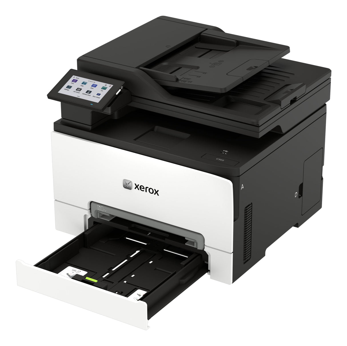 Xerox C305v/Aeeu Impresora Multifunción Color Laser A4/Legal (Material) Hasta 30 Ppm (Copiando) Hasta 30 Ppm (Impresión) 250 Hojas 33.6 Kbps Usb 2.0 Gigabit Lan Wi-Fi(Ac) Host Usb 2.0