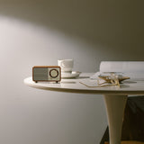 Sangean Wr-7 Plus Cerezo Natural Radio Con Mueble De Madera Fm Bluetooth Aux