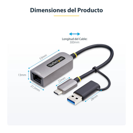 EAN 0065030905176 - StarTech.com U2GA-USB-C-ETHERNET adaptador y tarjeta de red 5000 Mbit/s imagen 14