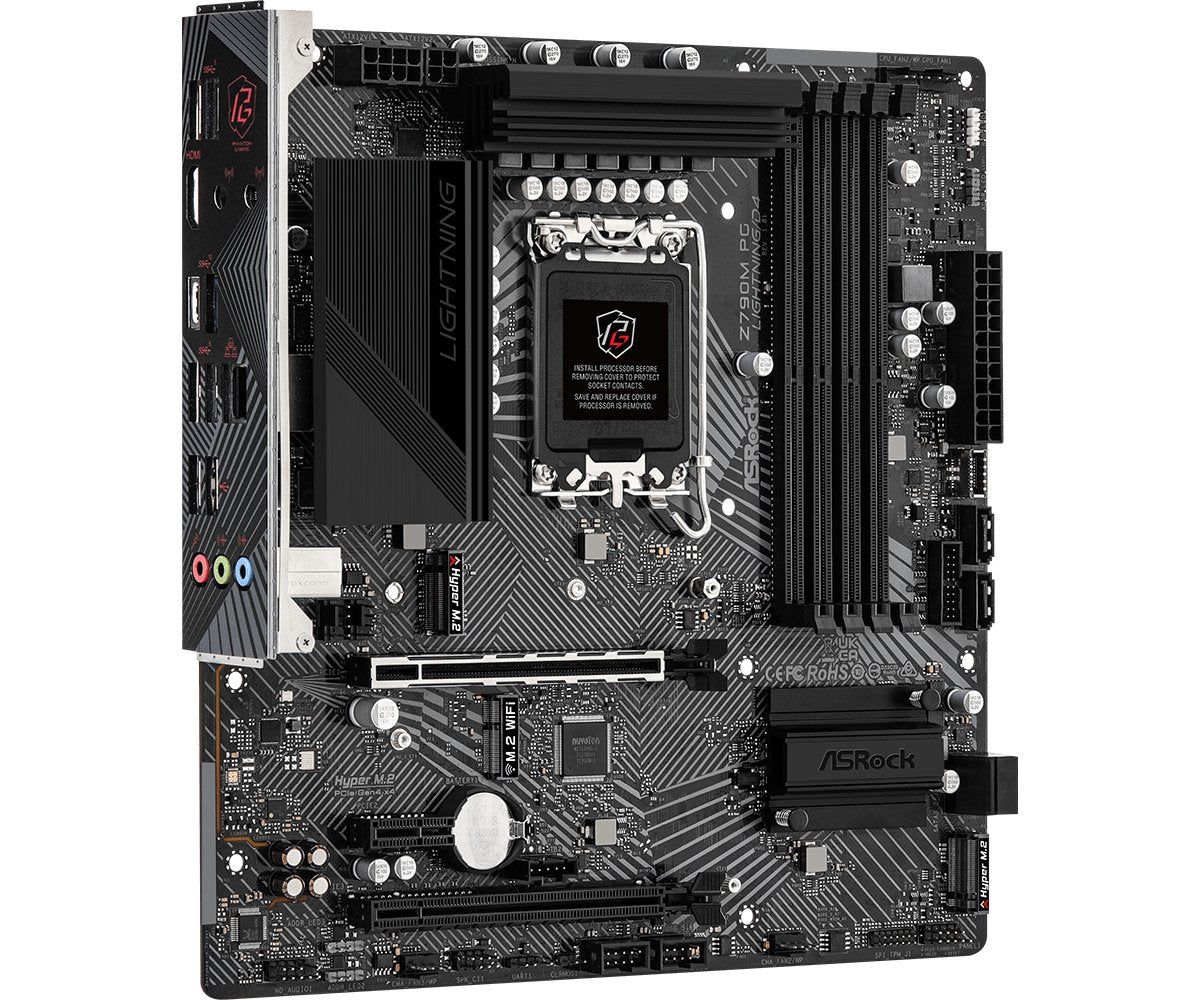 Placa Base Asrock Z790m Pg Lightning/D4 1700 M-Atx Hdmi Ddr4 Retail