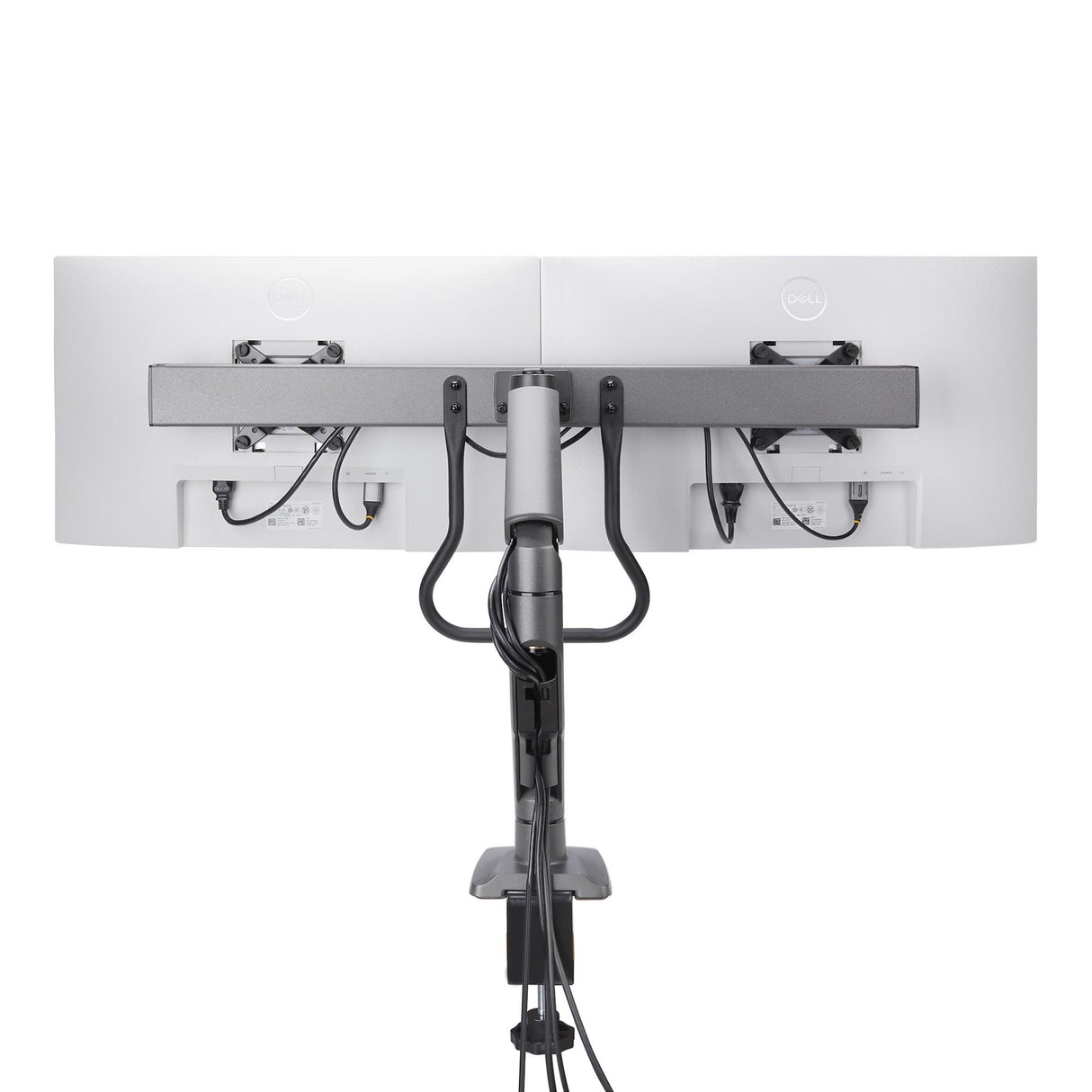 Startech.Com Desk Mount Dual Monitor Arm W  Crossbar, Up To 27 In Displays - Befestigungskit - Artikulierender, Mechanischer Feder