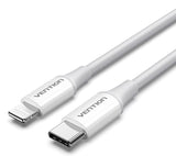 Vention Usb 2.0 Usb-C To Lightncabl Ing M-M 3a Cable 1m White