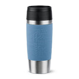 Taza Térmica  Emsa Travel Mug  Clásica Azul/Acero Inoxidable, 0,36 Litros N2021100