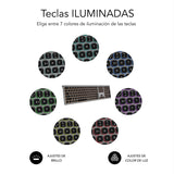 Teclado Español Inalámbrico Subblim Master Gris Y Negro