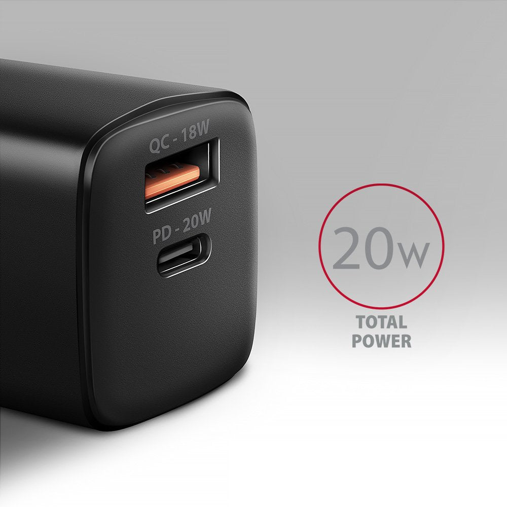 EAN 8595247907882 - Axagon ACU-PQ20 wall charger QC3.0/AFC/FCP+ PD type-C 20 W - schwarz - USB Typ C Teléfono móvil, Smartpho imagen 2