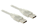 Usb2.0 A-A (St-St) 1m Delock Transparent