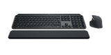 Logitech Mx Keys S Combo Juego De Teclado Y Ratón Retroiluminación Inalámbrico Bluetooth Le Azerty Francés Interruptor: Tecla De Tijera Grafito Con Palm Rest