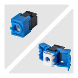 Startech.Com Cat6 Keystone Jack Módulo, Pack De 24 Rj45 Ethernet Keystone Conector Hembra, Utp Cat6 Wandbuchse, 180 Grad, Sin Herramientas, Negro, Plano, Negro, Azul, Rj-45, Conector Hembra, Conector Hembra, 10gbase-T