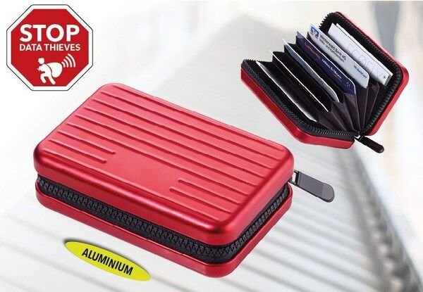 Troika Kreditkartenetui Kartenkoffer Rot