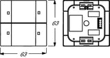 Busch Jaeger 6126 01-84 Tastsensor 2f M.Bus- Ankoppler Up-Sensoren F.Knx Studioweiss