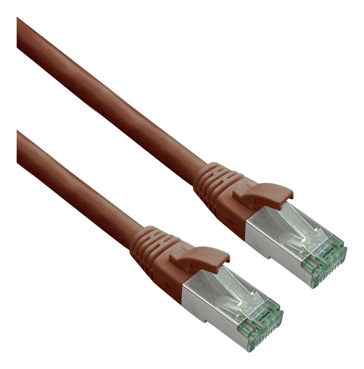 Helos Grs Certificado Cat 6a Cable De Red Con Cat 7 Rohkabel Tpe Braun 10,0m