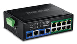 Trendnet 10-Port Indumrial Gigabit 400w Poe++ Din-Rail Swit