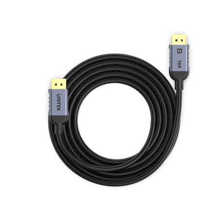 EAN 4894160054005 - UNITEK C1628GY01-3M cable DisplayPort Negro, Gris imagen 2