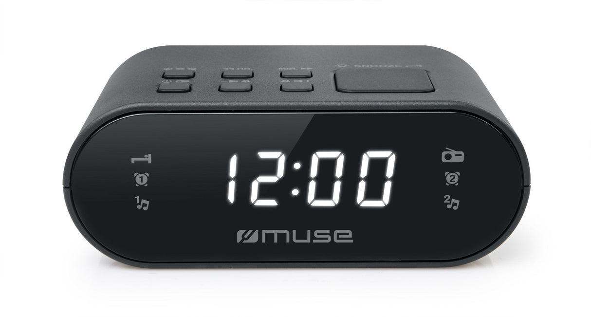 Muse M-10 Cr Negro Radio Analógica Sobremesa Fm Snooze