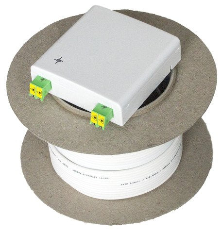 Telegärtner H02082a0017 Cable De Fibra Optica 100 M Lc 4x Lc Blanco