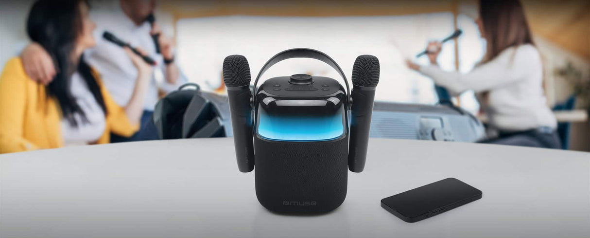 Altavoz Portátil Muse M-530 Ka Black  Karaoke