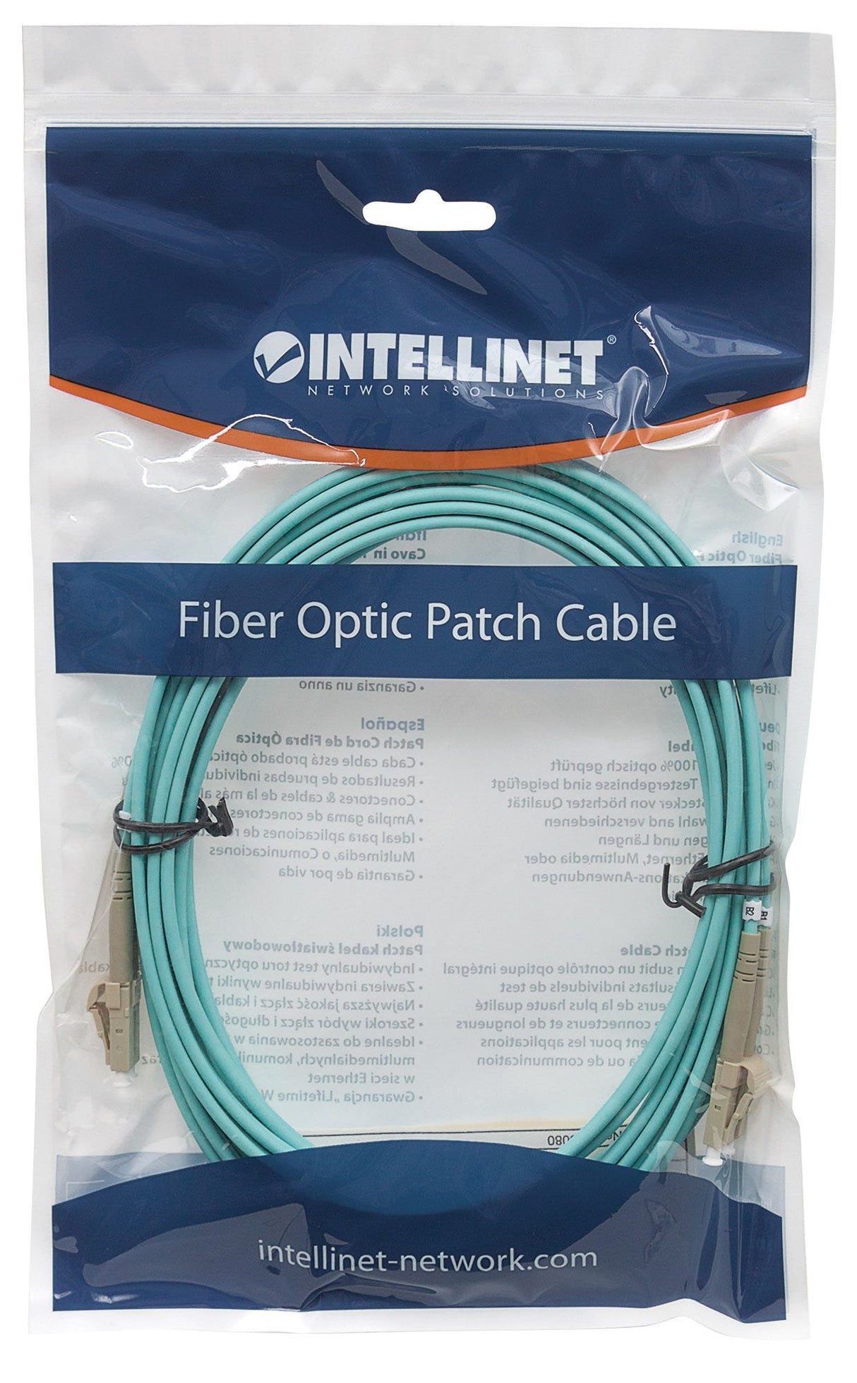 EAN 0766623750080 - Intellinet 750080 Cable de fibra óptica e InfiniBand 5 m LC Color aguamarina imagen 5