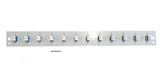 Efb Bestckte Frontblende Mit 12 X Lc Duplex Kupplung Om3, Grau