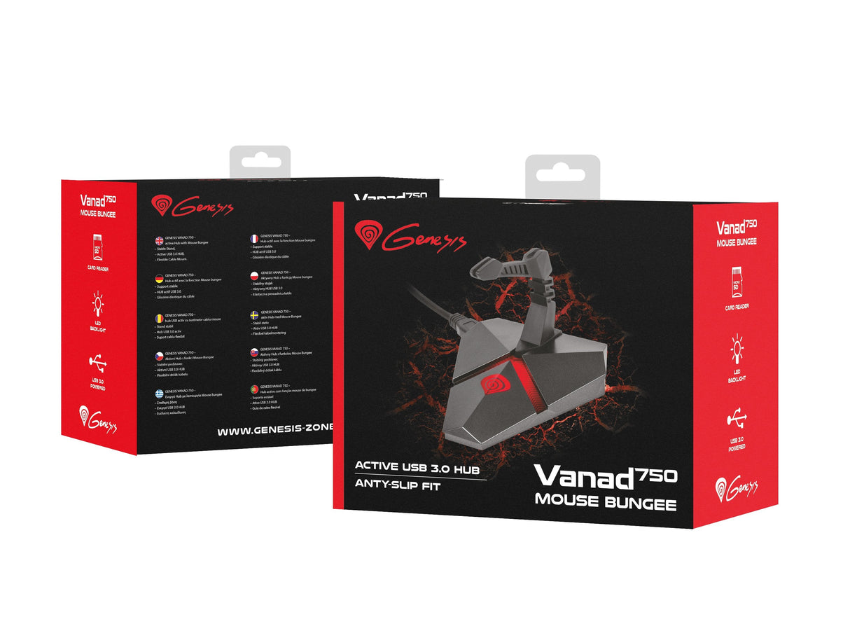Bungee Genesis Vanad 750  Accesorio Raton Gaming