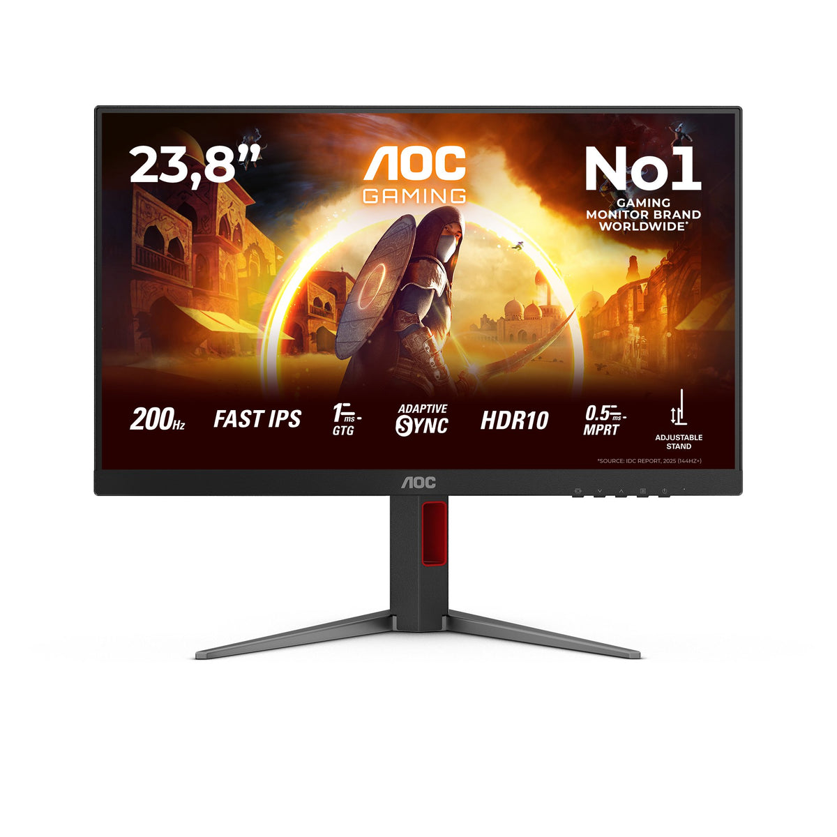EAN 4038986642668 - AOC G4 24G4HA pantalla para PC 60,5 cm (23.8") 1920 x 1080 Pixeles Full HD LED Negro, Rojo imagen 1
