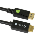 Techly Icoc Dsp-H12-020 Adaptador De Cable De Vídeo 2 M Displayport Hdmi Negro