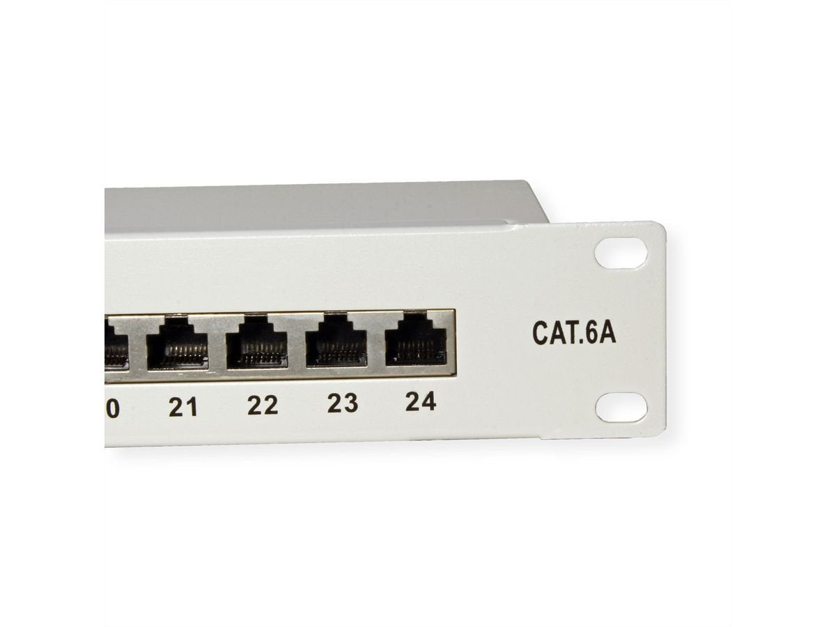 Kat.6a Class Ea 19 Patchpanel 24 P Apantallado Gris