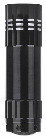 Linterna Led De Aluminio - 3 Piezas Salida Brillante De 45 Lúmenes, Nueve Led, Formato Compacto, Tres Antorchas, Negro