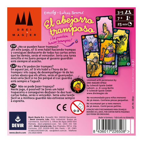 EAN 8436017226508 - Devir El Abejorro Tramposo 25 min Juego De Cartas Juego de bazas imagen 3