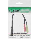 Adaptador Para Auriculares Inline Audio, 2x 3,5 Mm M A 3,5 Mm F 4 Pines, Ctia, 0,15 M