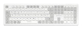Sharkoon Officepal K30w, Teclado Blanco, Desaprobación, Scratch Ddomes 4044951042340