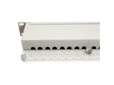 Roline Kat.6 Class E 48,26cm 19zoll-Patchpanel 24p Geschirmt Grau