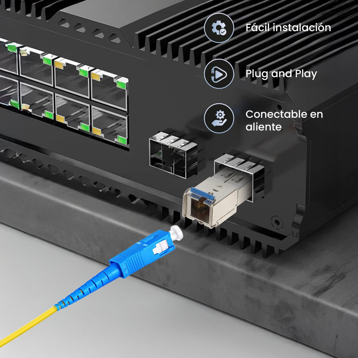 Extralink Sfp 1.25g Wdm 1310/1550nm Sm 3km Sc Pair Dedicated To Hp/Aruba