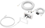 Paquete De Placa Frontal Av Modular De 10 M Y Cables 4k A 60 Hz Paquete Simple Para Instalar Pantalla Táctil O Proyector Incluye Caja Trasera De Doble Gang Del Reino Unido Y Marco De Doble Gang Que Acomoda Cinco Módulos Módulos Incluidos: 1