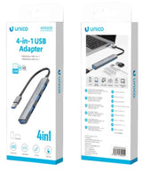 Hub Unico 4en1 Usb(A)3.0 A Usb(A)3.0 Y 3usb(A)2.0