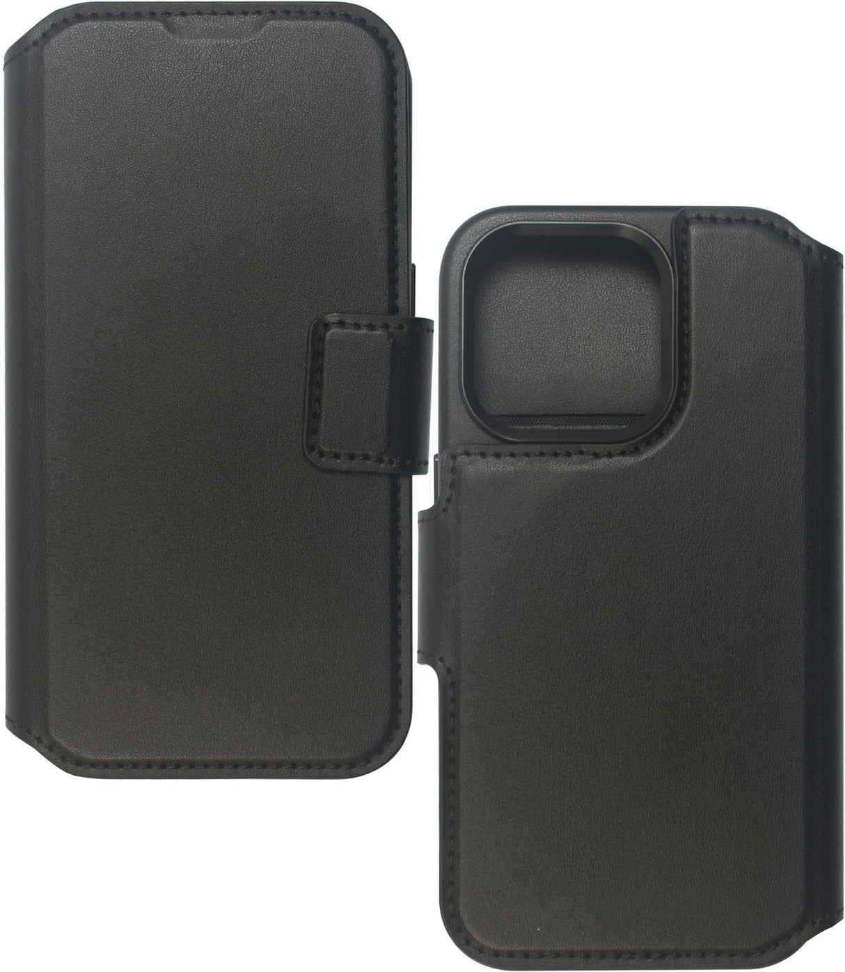 Infinite Milan Iphone 16  Black Wallet Cover. Material: