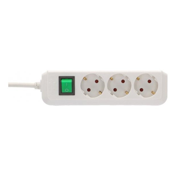Regleta De Enchufes Brennenstuhl Eco-Line Con Interruptor De 3 Vías, Blanco, 5,0 M