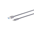 EAN 4017538132178 - S/CONN maximum connectivity 13-38030 cable USB USB 3.2 Gen 2 (3.1 Gen 2) 2 m USB A USB C Gris imagen 1