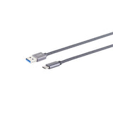 EAN 4017538132178 - S/CONN maximum connectivity 13-38030 cable USB USB 3.2 Gen 2 (3.1 Gen 2) 2 m USB A USB C Gris imagen 1