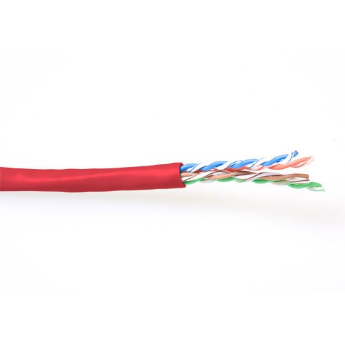 Bobina Cat 6 U/Utp  100m Flexible Rojo, Awg24 Cu Pvc   Act
