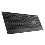 Rapoo Cableloses Multi-Mode-Deskset 9500m Qwertz Keyboard + Mouse Black