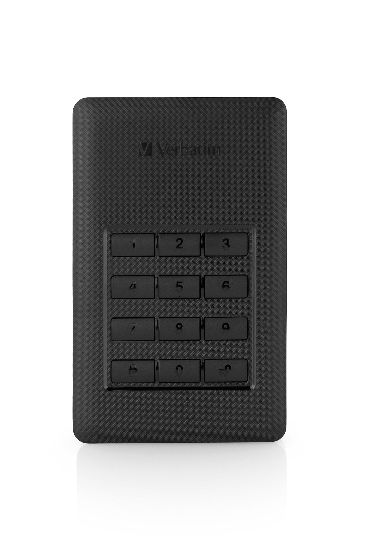 Verbatim Disco Duro Portátil Y Seguro Store Go De 1 Tb Con Teclado, Unidad De Disco Duro Negro/Plateado, 1000 Gb, Negro, Plata