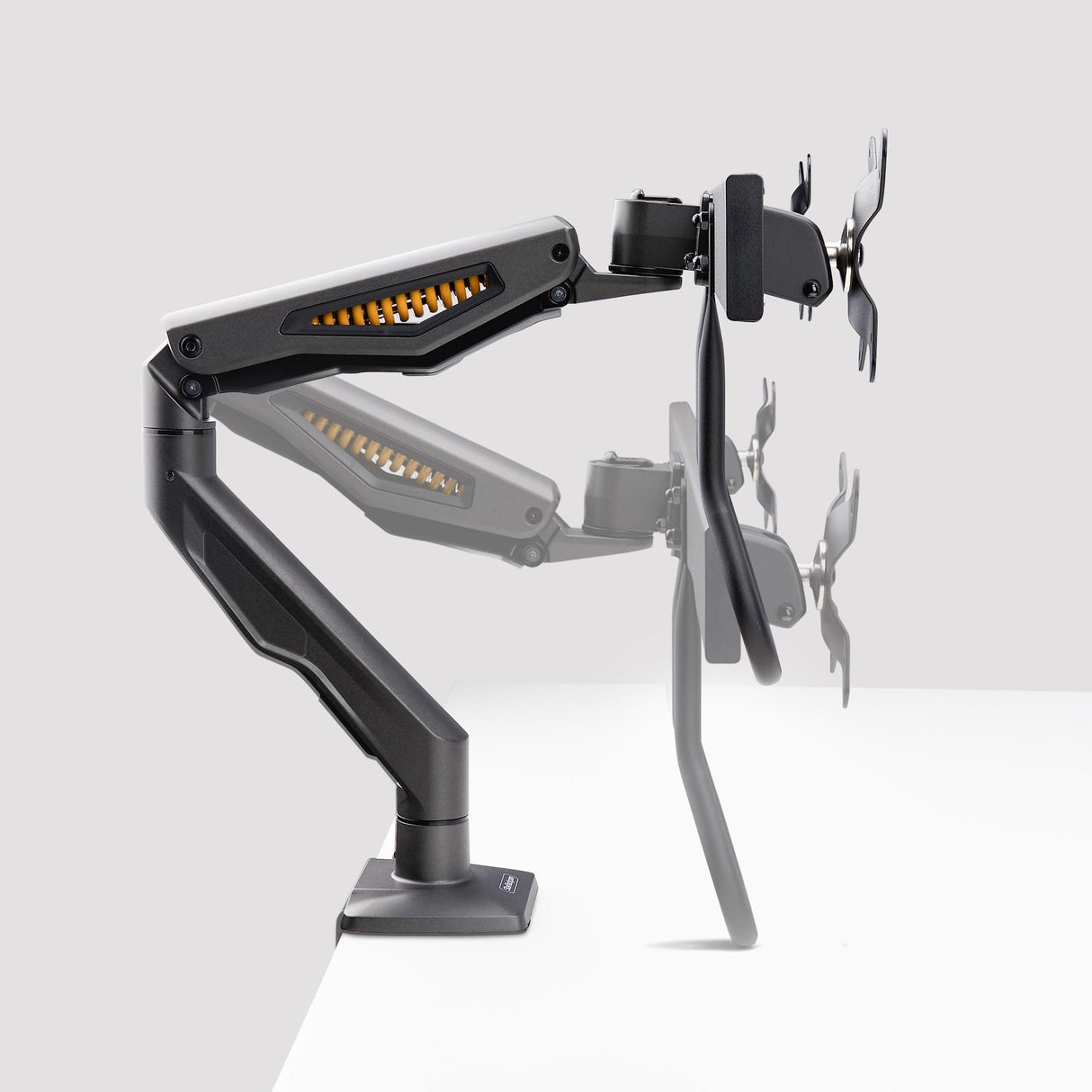 Startech.Com Desk Mount Dual Monitor Arm W  Crossbar, Up To 27 In Displays - Befestigungskit - Artikulierender, Mechanischer Feder