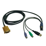 Usb Ps2 Combo Cable For Netdirector Kvmswitch B020-U08 U16 10 Ft. 3.05 M