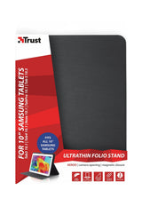 Funda Rabat Trust Para Samsung Galaxy Tab 10 Tab3/4/Note/Pro/S (Negro)