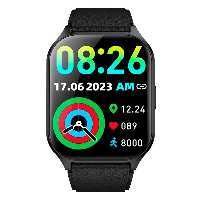 Cool Smartwatch Pantalla Amoled Curved Silicona Negro