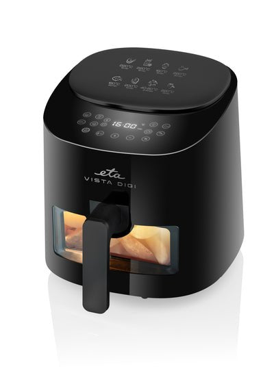 Freidora De Aire  Eta Vista Digi Eta116890000 Caliente, 8 Programas, 4,3 L, Negra
