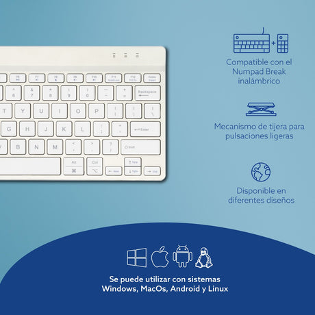 EAN 8719274491736 - R-Go Tools RGOCOUSWLWH teclado Oficina Inglés de EE. UU. imagen 13