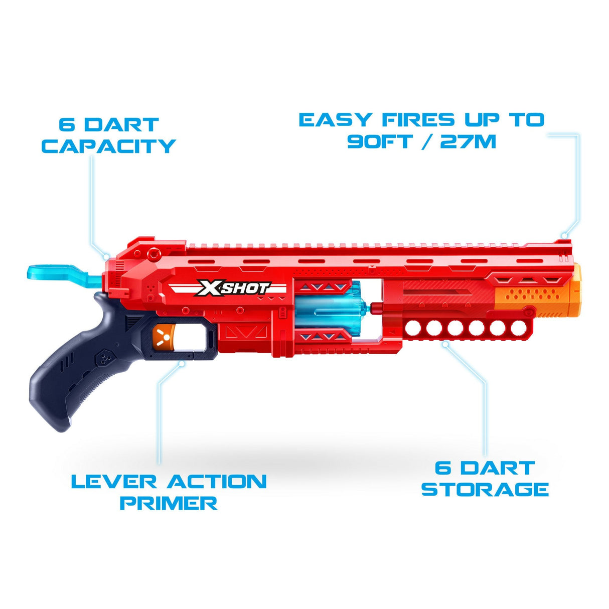 Zuru X-Shot Excel - Calibre Blaster, Lanzador De Dardos 36675