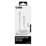 Cable Usb Sbs Lightning A Tipo C 1m Blanco