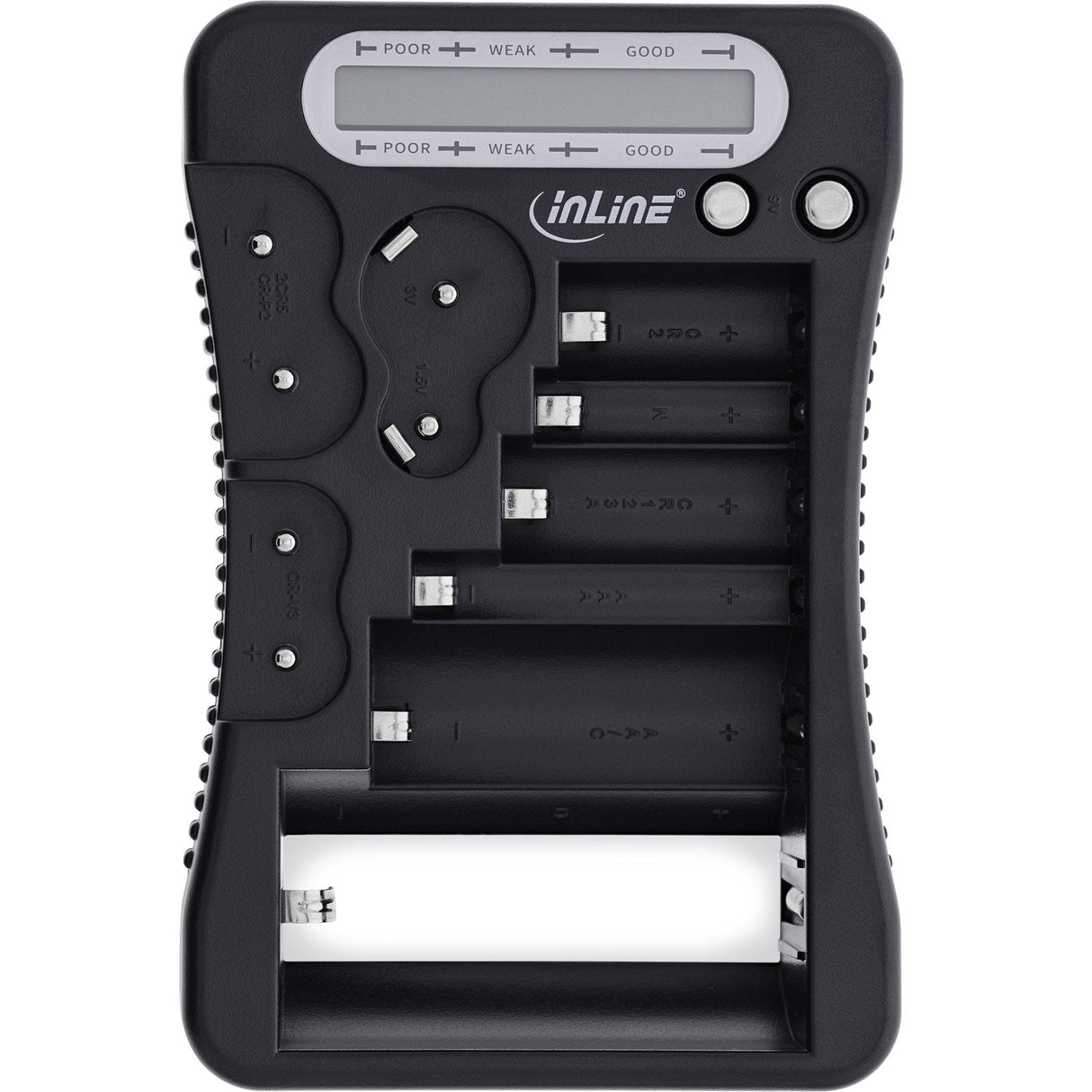 Comprobador De Batería Inline Con Pantalla Lcd, Para Pilas Redondas Y De Botón